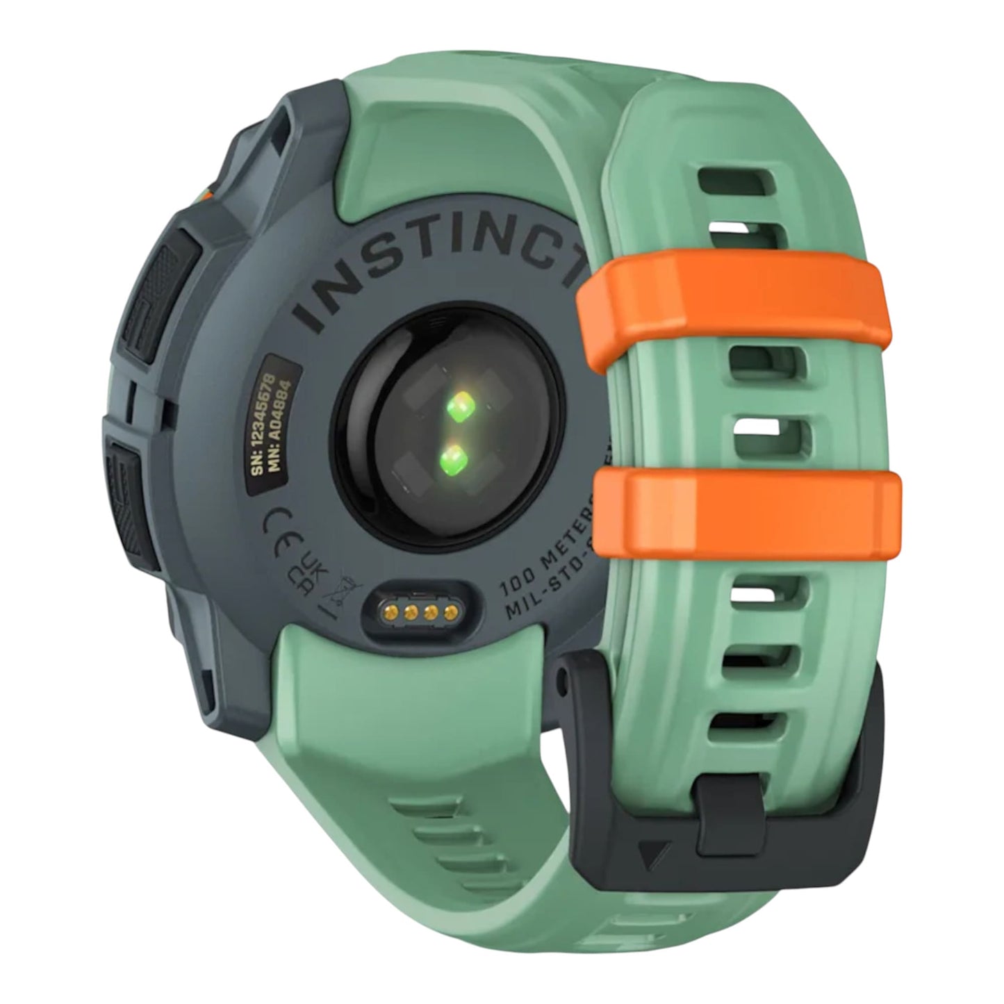 GARMIN - Instinct® 3 – 45 mm - AMOLED Vert d'eau avec bracelet vert d'eau -010-02936-01