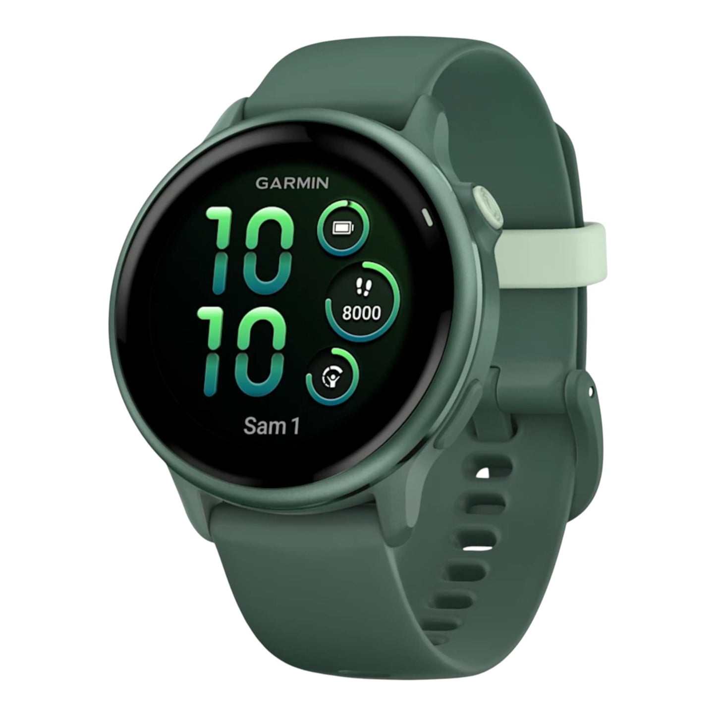 GARMIN - vívoactive® 6  Metallic Jasper Green avec bracelet vert sapin - 010-02985-02